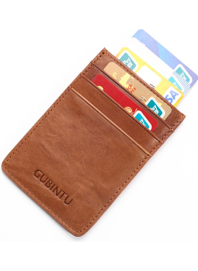Beauenty - Real Pickup Case Anti Theft Card Cover Brown - Image 1