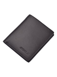Beauenty Top Ultra Thin Vertical Leather Wallet Coffee  - Image 1