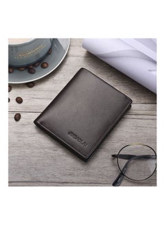 Beauenty Top Ultra Thin Vertical Leather Wallet Coffee  - Image 3