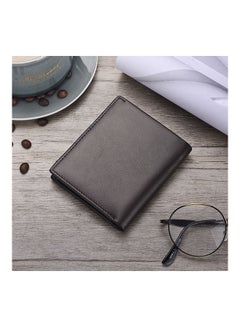 Beauenty Top Ultra Thin Vertical Leather Wallet Coffee  - Image 4