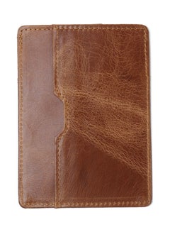 Beauenty Anti Magnetic Head Layer Ultra Thin Leather Card Bag Brown  - Image 2