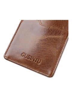 Beauenty Anti Magnetic Head Layer Ultra Thin Leather Card Bag Brown  - Image 5