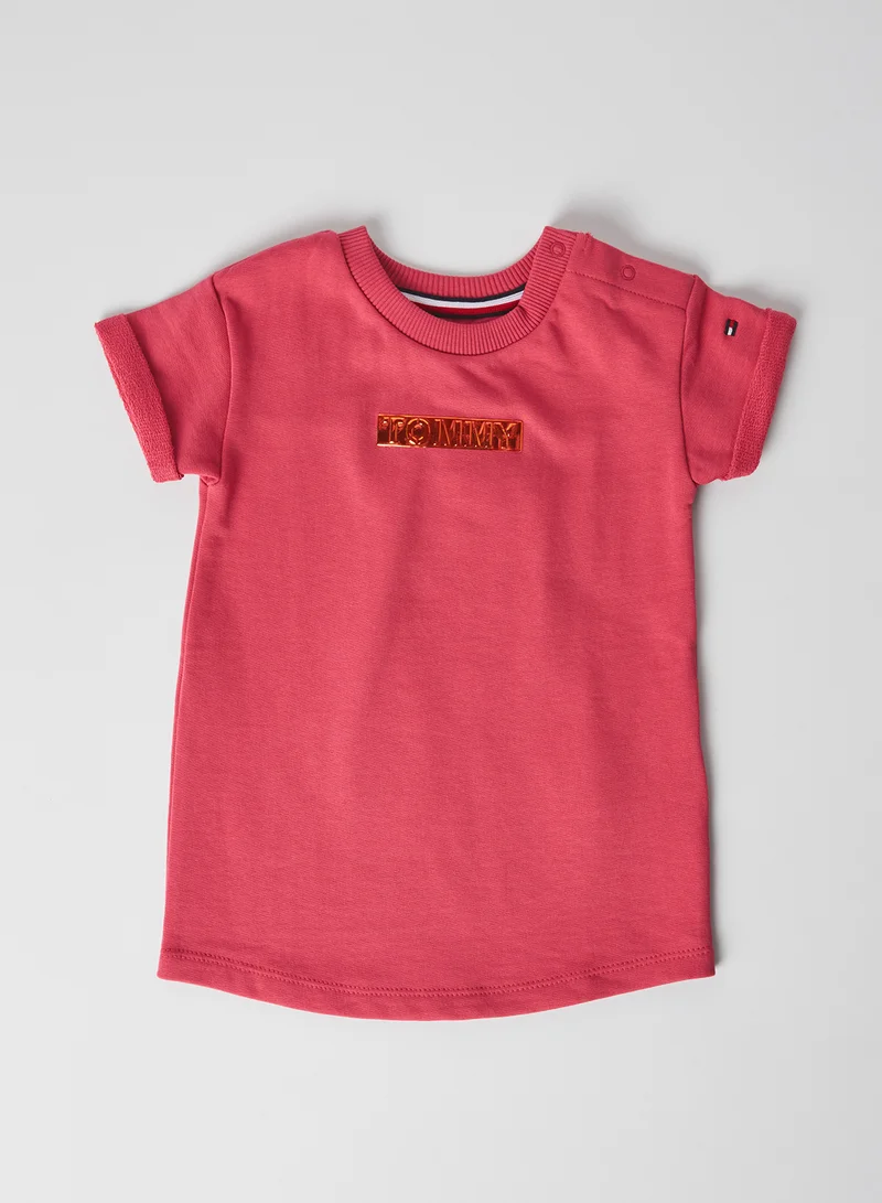 TOMMY HILFIGER Foil Label Sweatshirt Blush Red