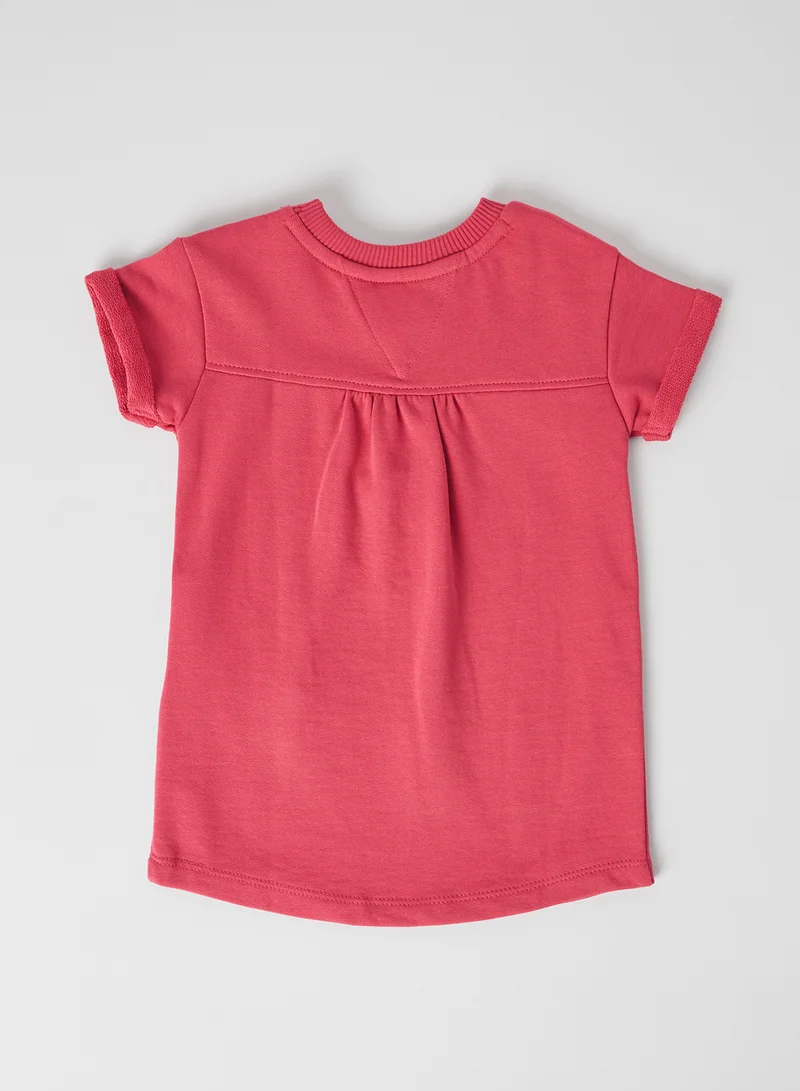 TOMMY HILFIGER Foil Label Sweatshirt Blush Red