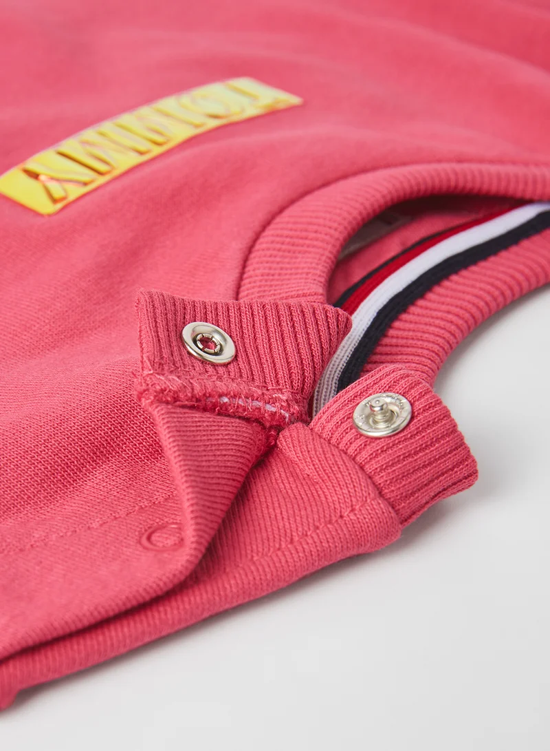 TOMMY HILFIGER Foil Label Sweatshirt Blush Red