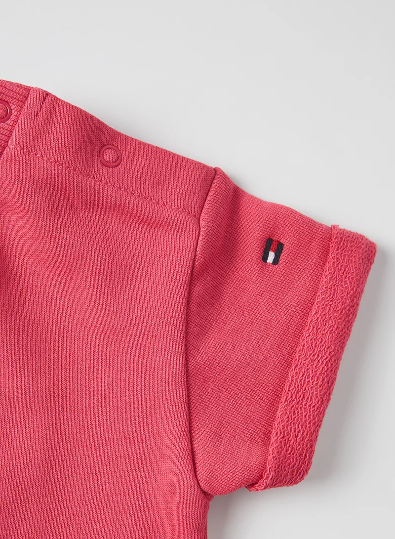 TOMMY HILFIGER Foil Label Sweatshirt Blush Red