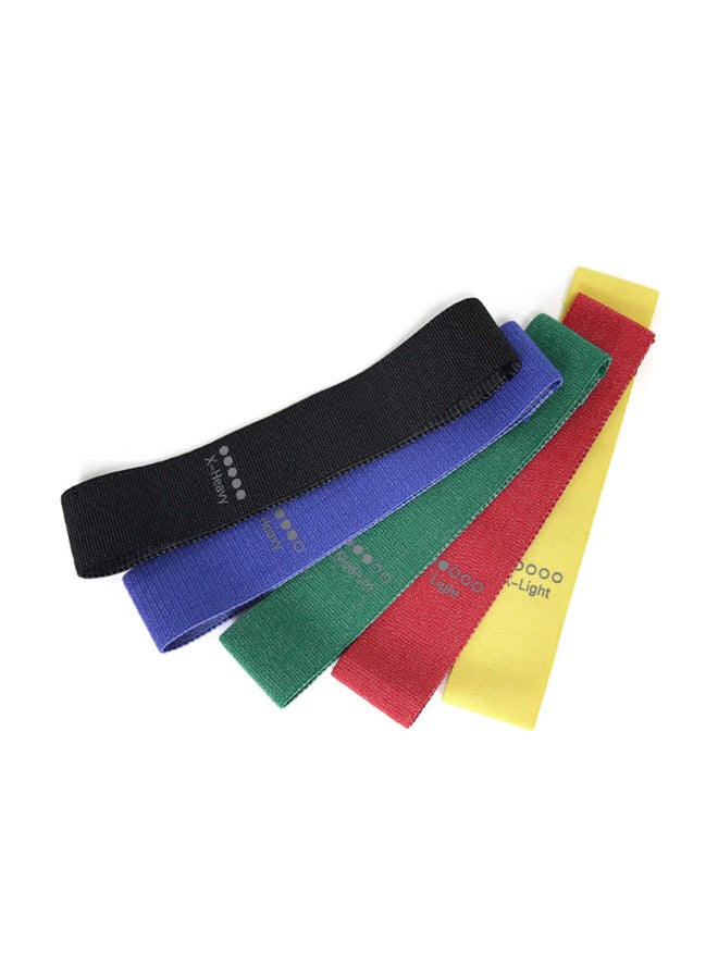 Generic 5-Piece Exercise Resistance Loop Band With Bag 33x6cm - Image 2