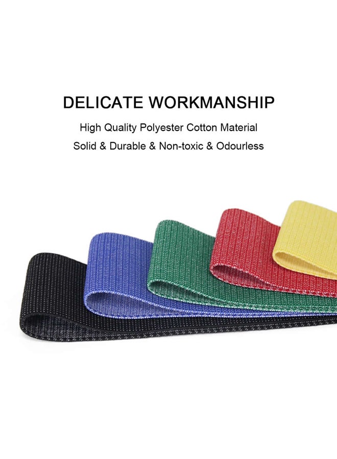 Generic 5-Piece Exercise Resistance Loop Band With Bag 33x6cm - Image 4