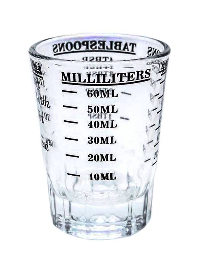 Espresso Measuring Glass Clear/Black 60ml 