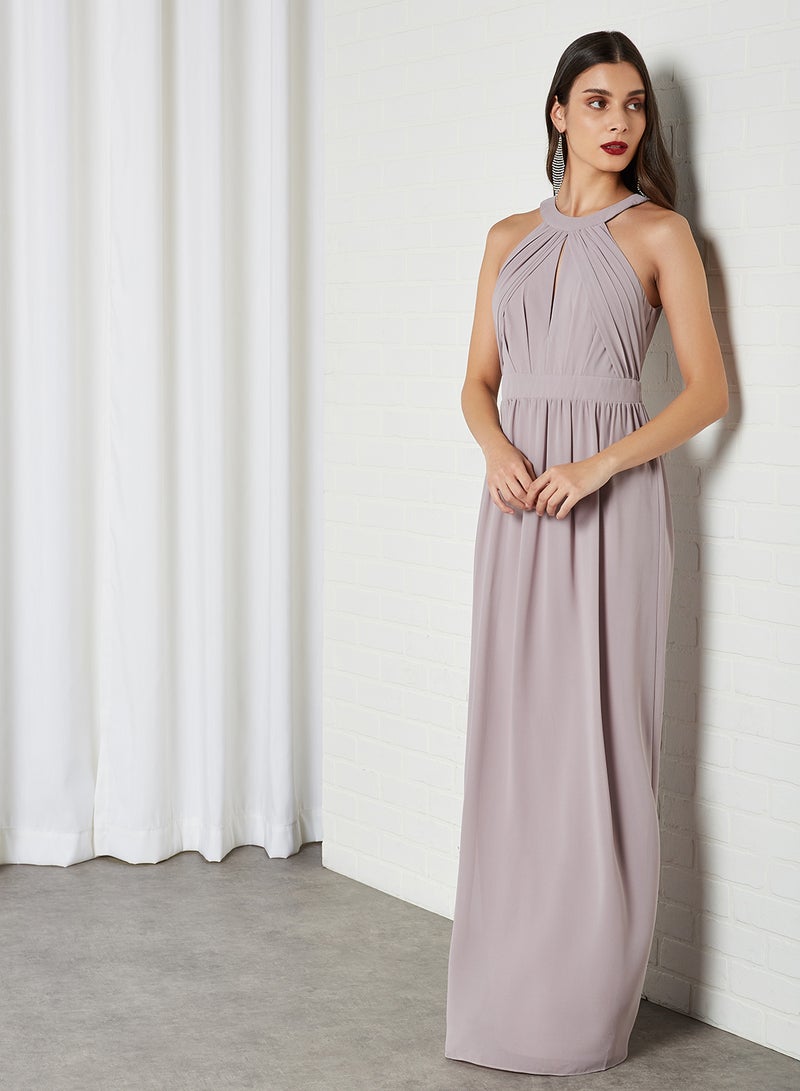 tfnc LONDON - Iri Pleated Top Maxi Dress Lavender Fog - Image 1