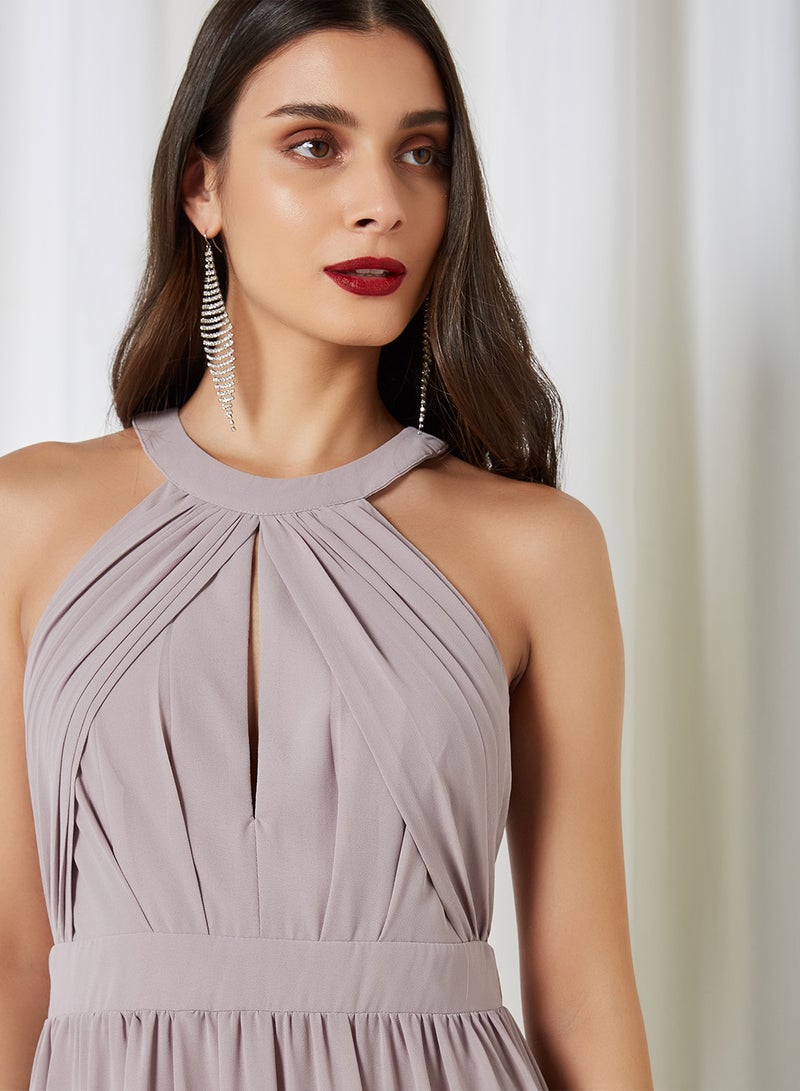 tfnc LONDON - Iri Pleated Top Maxi Dress Lavender Fog - Image 1
