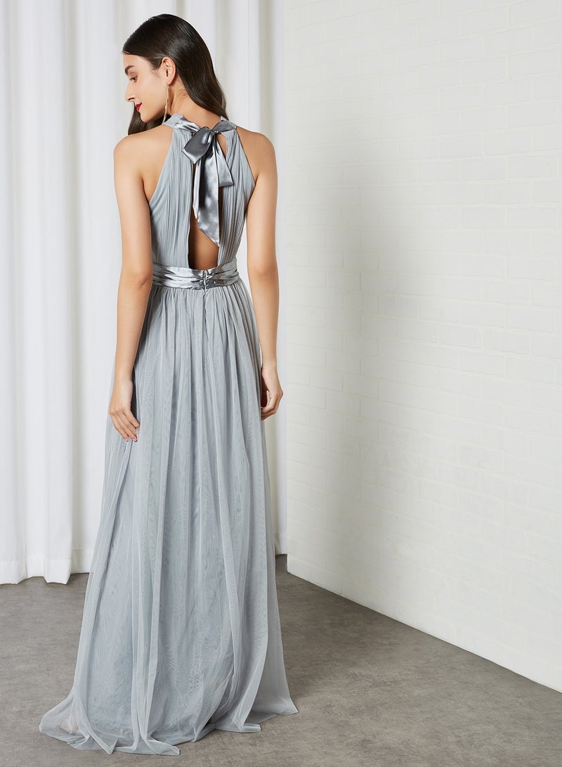 tfnc LONDON - Ula Maxi Dress Grey Blue - Image 1
