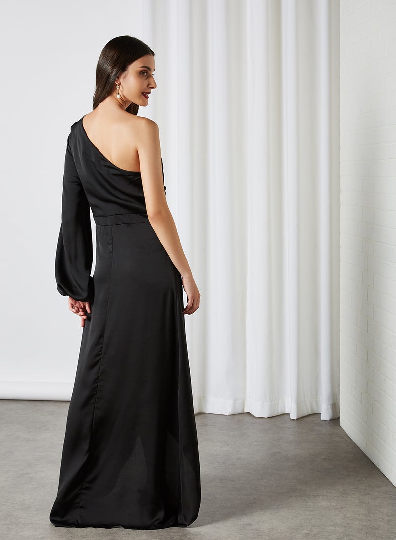 tfnc LONDON - Idina One Shoulder Maxi Dress Black - Image 1