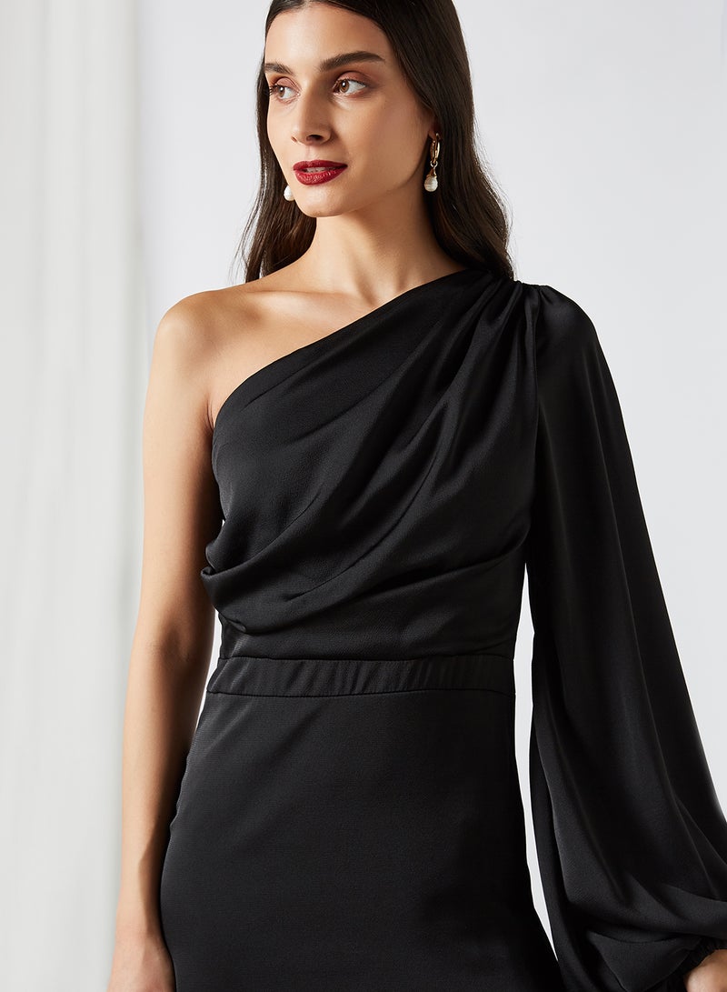 tfnc LONDON - Idina One Shoulder Maxi Dress Black - Image 1
