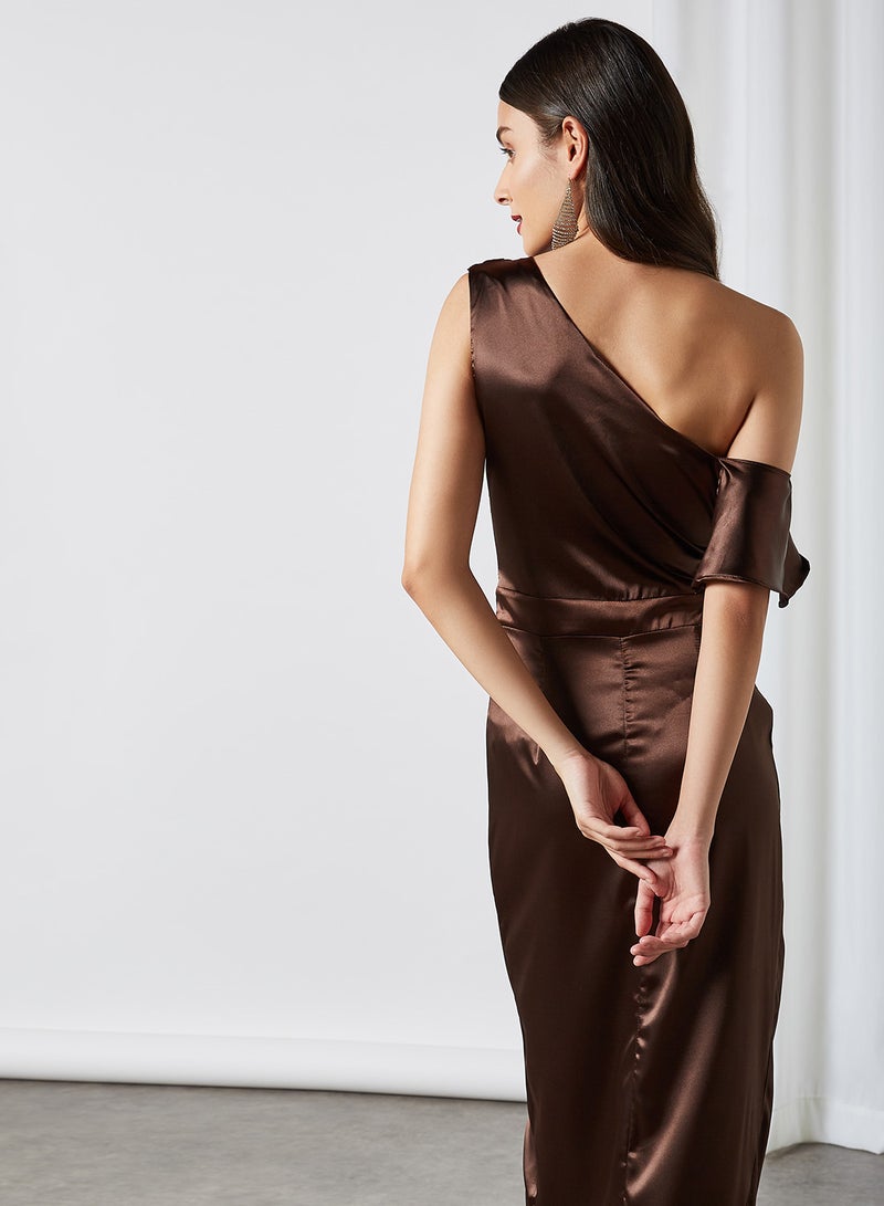 tfnc LONDON - Haviva Maxi Dress Brown - Image 1