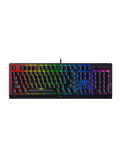 BlackWidow V3 Gaming Keyboard - Tactile, Green Mechanical Switches, Chroma RGB Lighting, Programmable Macro Functionality - Black