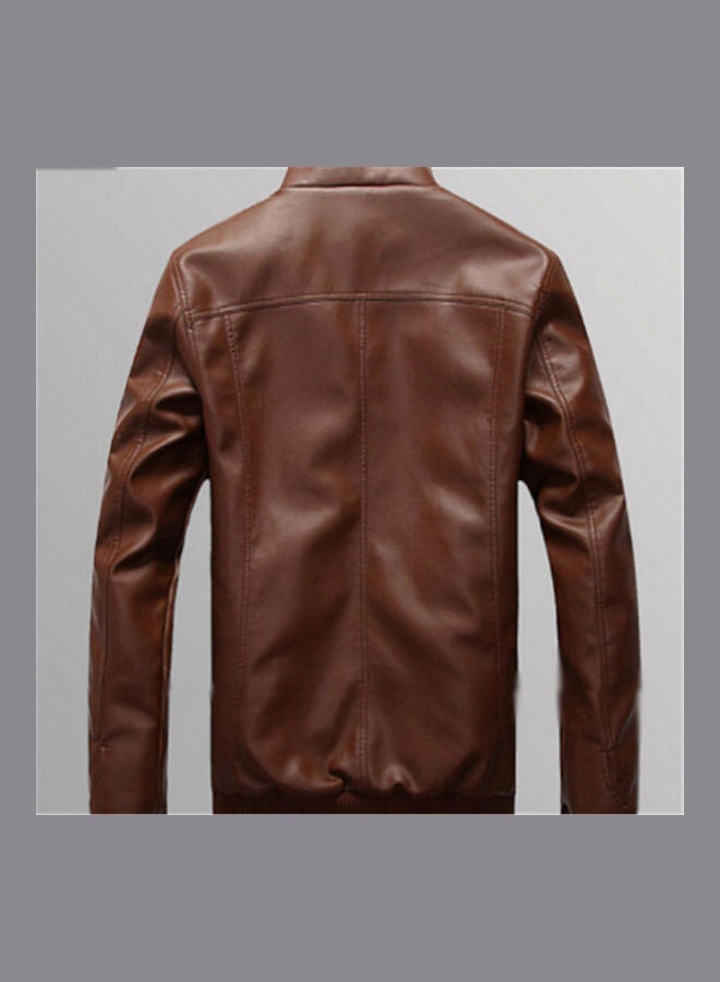 Lucky - Cool New Leather Jackets brown - Image 1