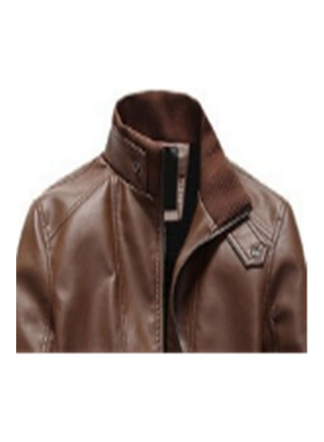 Lucky - Cool New Leather Jackets brown - Image 1