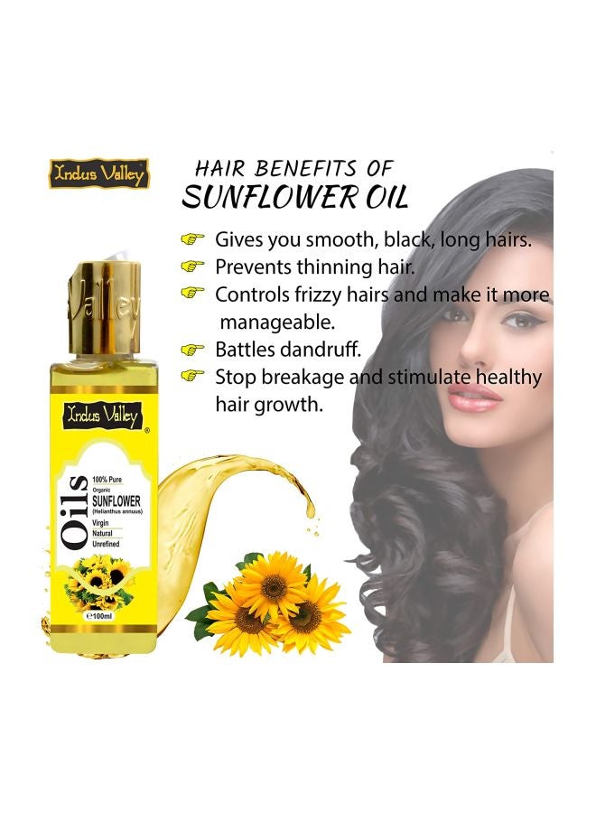 Indus Valley - Pure Organic Sunflower Oil 100ml - Image 1