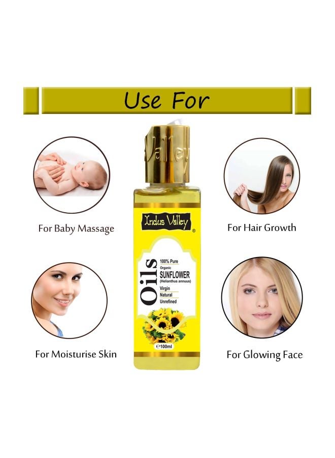 Indus Valley - Pure Organic Sunflower Oil 100ml - Image 1