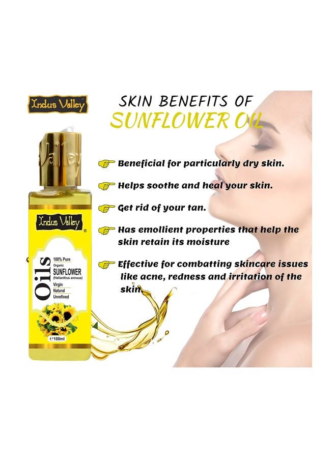 Indus Valley - Pure Organic Sunflower Oil 100ml - Image 1