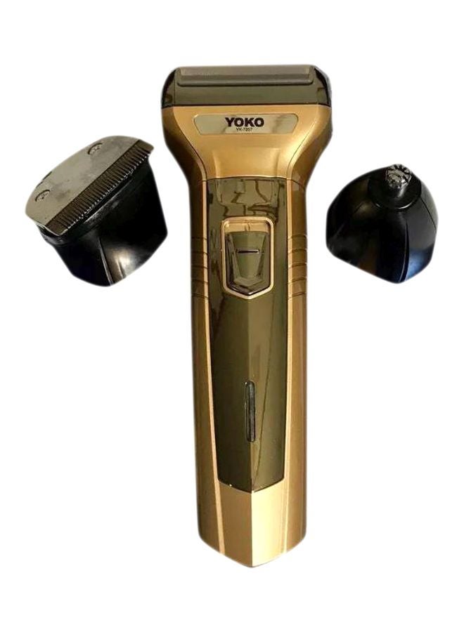 YOKO 3-In-1 Rechargable Trimmer Black/Gold 15cm - Image 1