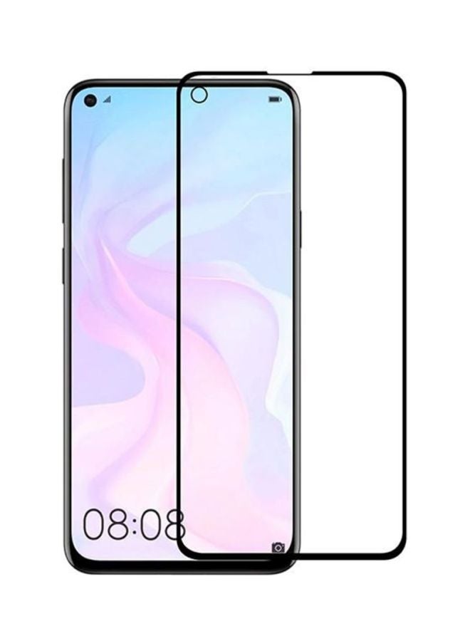 موز لاصقة حماية للشاشة مصنوعة من الزجاج المقوى لهاتف هواوي نوفا 4 أسود / شفاف