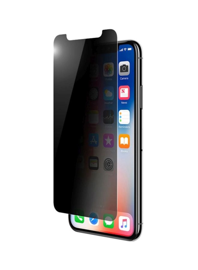 Muzz Glass Screen Protector For Apple iPhone X Black