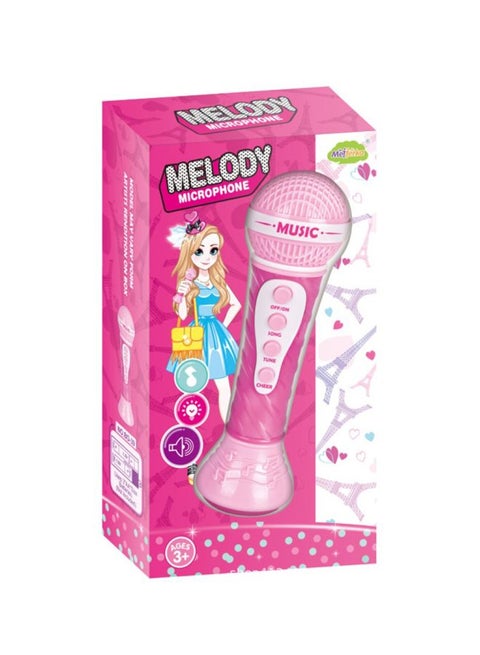 Multi Functional Karaoke Musical Microphone Singing Mike Early Sounding Educational Toy For Kids 14x6x26cm