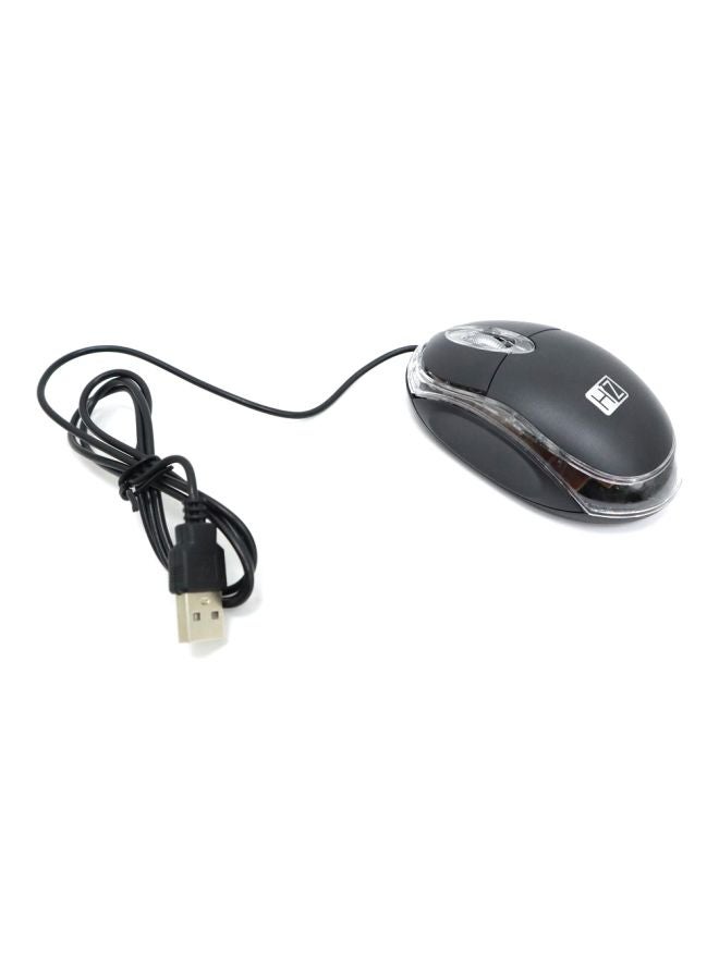 HEATZ Wired Optical Mouse Black  - Image 1