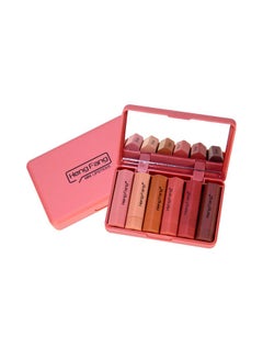 Set Of 6 Mini Lip Gloss Multicolour