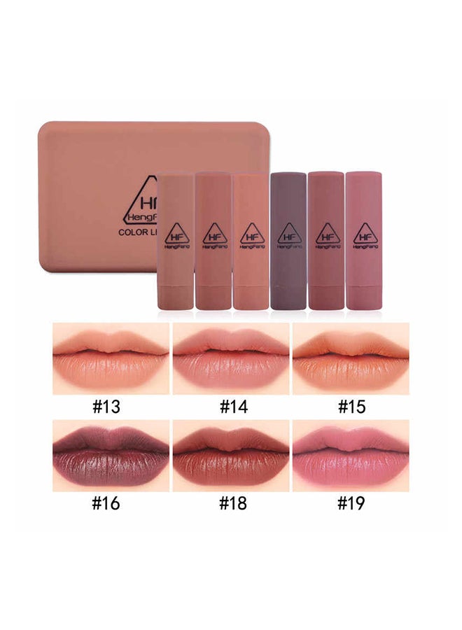 Heng Fang - Set 6 Colors Matte Lip Gloss Box Multicolour - Image 1