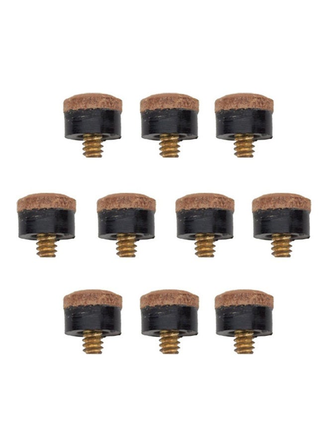 10-Piece Screw-On Cue Snooker Billiards Replacement Parts 20X10X20cm - Image 1
