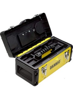 Dannio Plastic And Steel Tool Box With Handle black 41.4 x 25.6 x 18.1cm  - Image 3