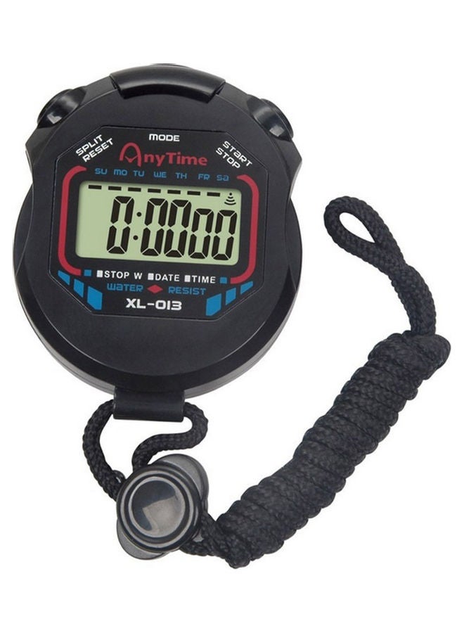 Generic - Digital Handheld LCD Chronograph Sports Stopwatch Timer Stop Watch With String 20 x 10 x 20cm - Image 1
