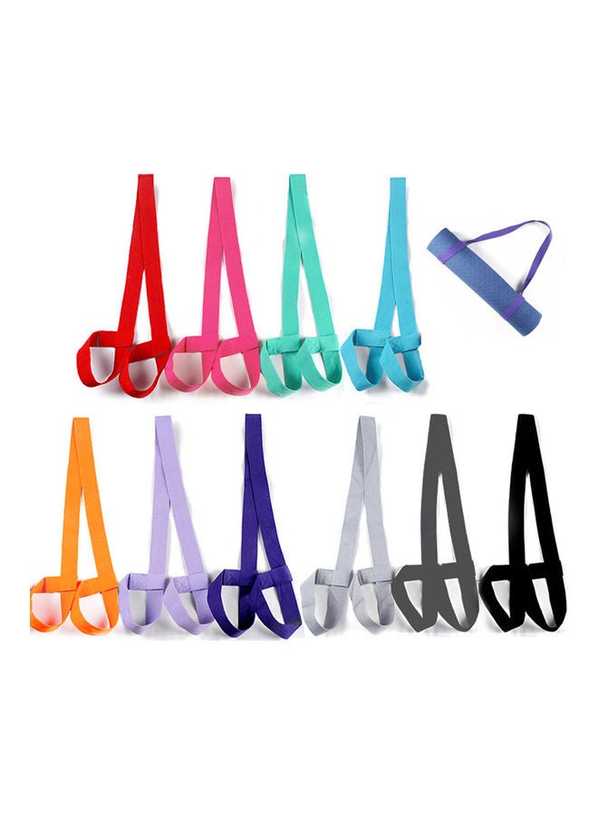 Generic Portable Fitness Yoga Mat Belt Rope Elastic Shoulder Carrier Strap Two-Way Sling 20 x 10 x 20cm  - Image 3