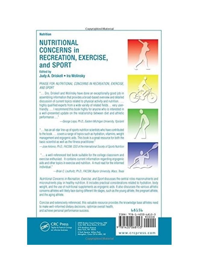 Nutritional Concerns In Recreation, Exercise, And Sport Paperback English by Judy A. Driskell - 2009  - Image 2