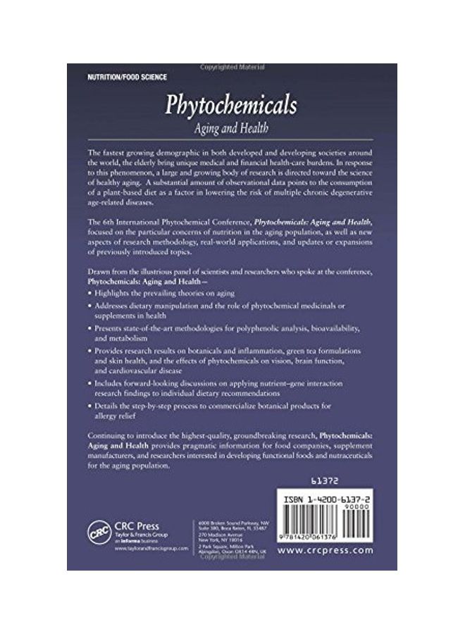 Phytochemicals Aging And Health paperback english - 2008  - Image 2