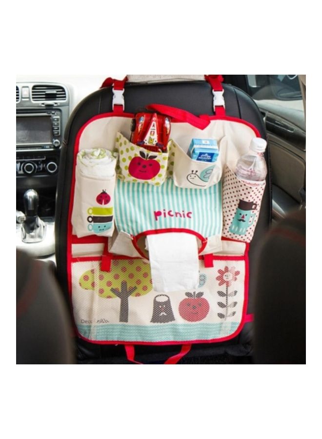 XiuWoo Foldable Car Auto Back Rear Trunk Seat Big Storage Bag Multicolour  - Image 1