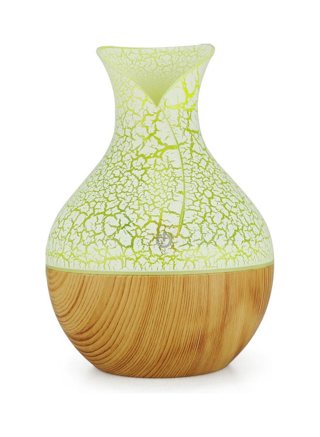 USB Humidifier With Colorful LED Light Crack Light Wood Grain Bottom brown 16*11*11cm - Image 1