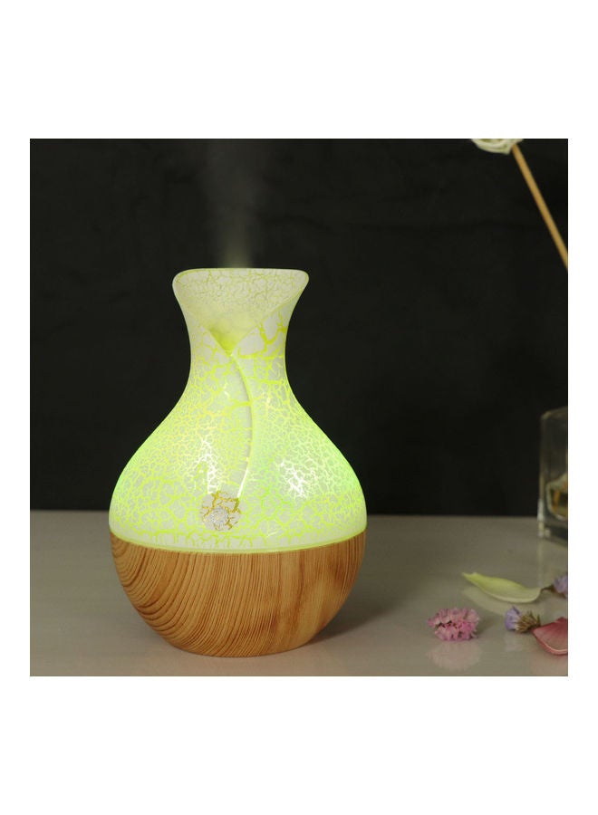 USB Humidifier With Colorful LED Light Crack Light Wood Grain Bottom brown 16*11*11cm - Image 3