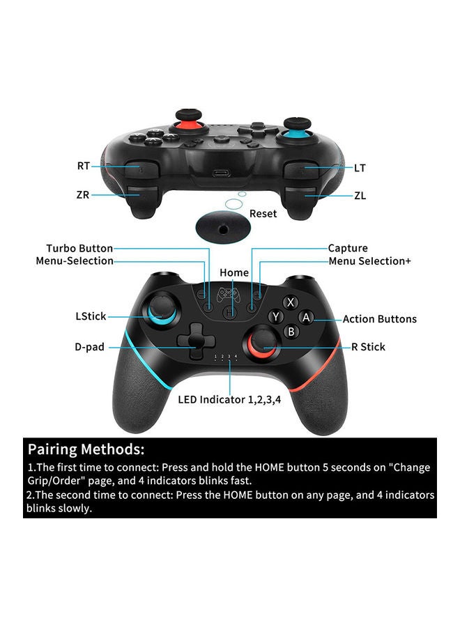 Wireless Pro Controller Gamepad Joypad Remote Joystick for Switch Console  - Image 3