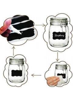 Generic 300 Chalkboard Labels and White Erasable Marker Storage Stickers black  - Image 4
