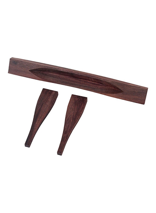 Generic 3-Piece Gypsy Jazz Guitar Wooden Bridge Set - Image 2