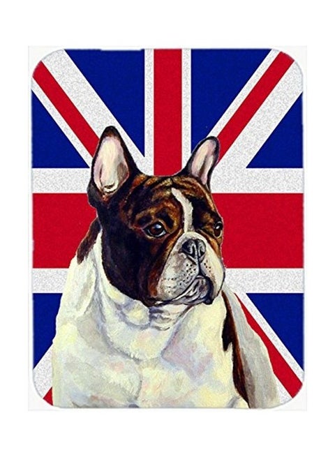 French Bulldog with English Union Jack British Flag Mouse Pad multicolor