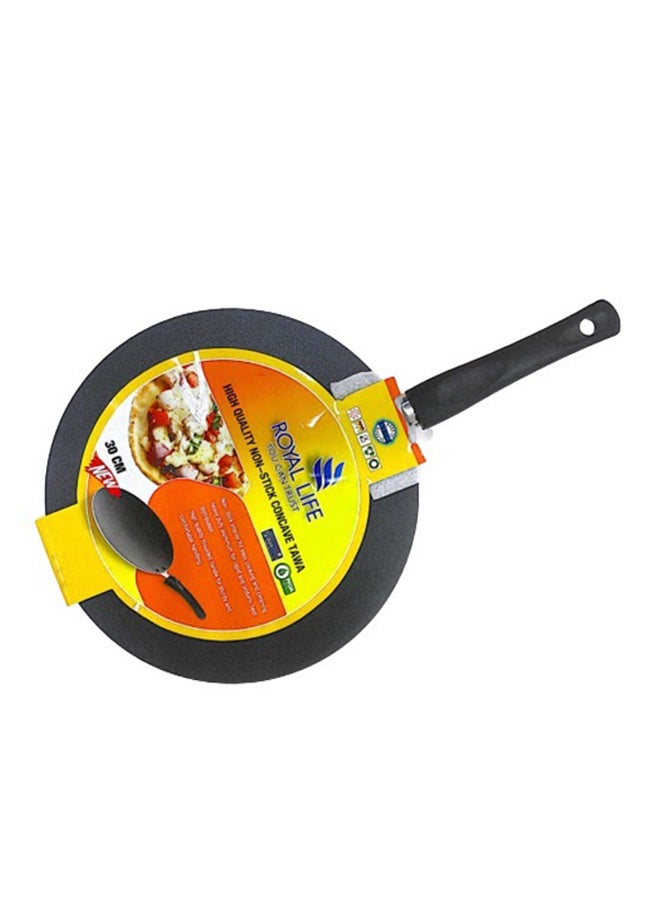 Non Stick Concave Flat Tawa Black 30cm  - Image 2