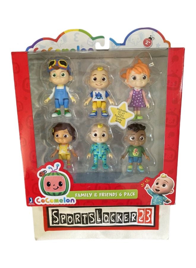 Pack Of 6  Family And Friends Action Figures 11.75x4x6inch 11.75x4x6inch  - Image 1