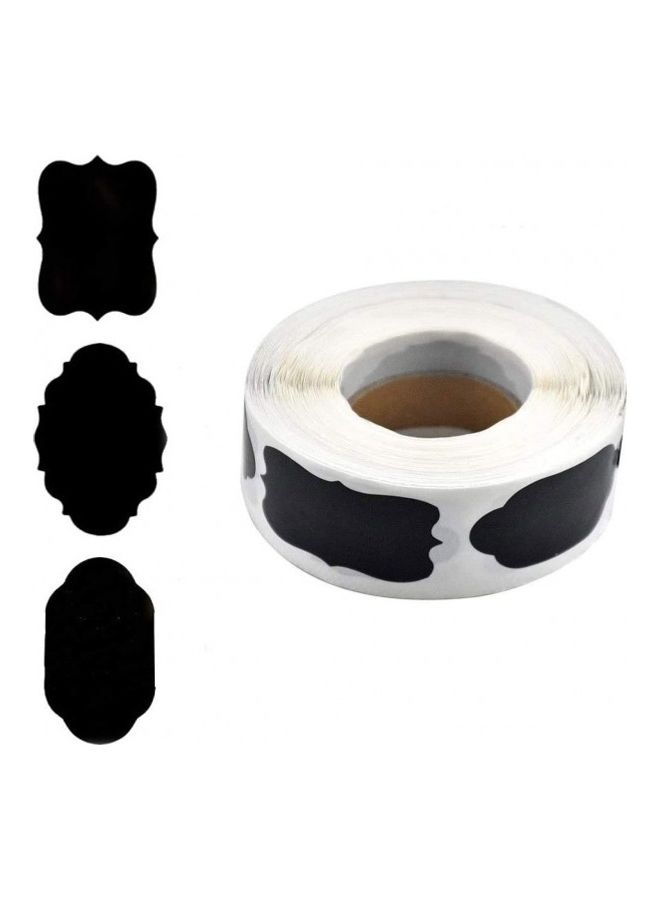 Generic Premify 300 Chalkboard Labels and White Marker Pantry and Storage Stickers for Jars black  - Image 2