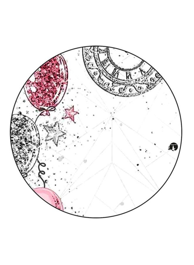 BP Balloons Printed Mouse Pad White/Pink/Black