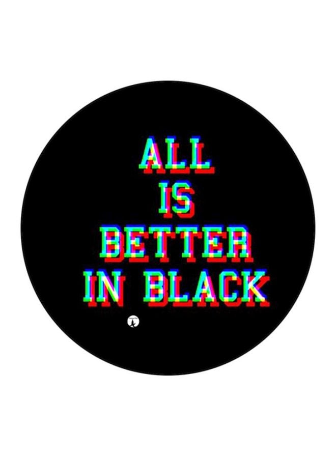 BP English Phrases Printed Mouse Pad Black/White/Red